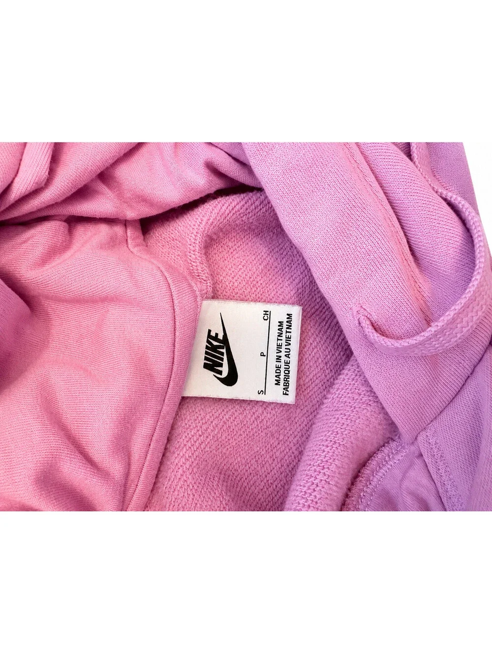 Nike Pink Hoodie Women's Size Small Pullover Sweatshirt Swoosh Logo Drawstring